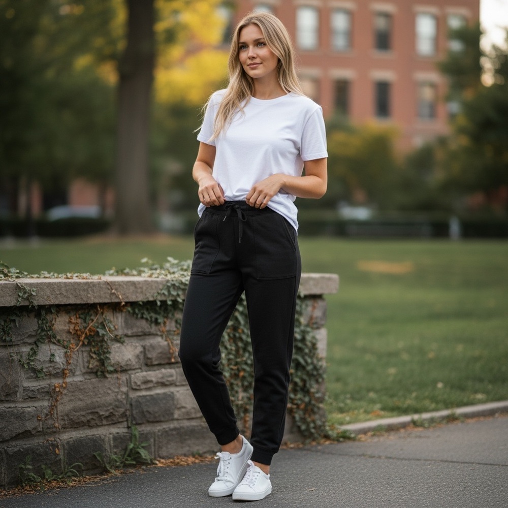 WYETH-Benton Black‎ joggers women’s size M